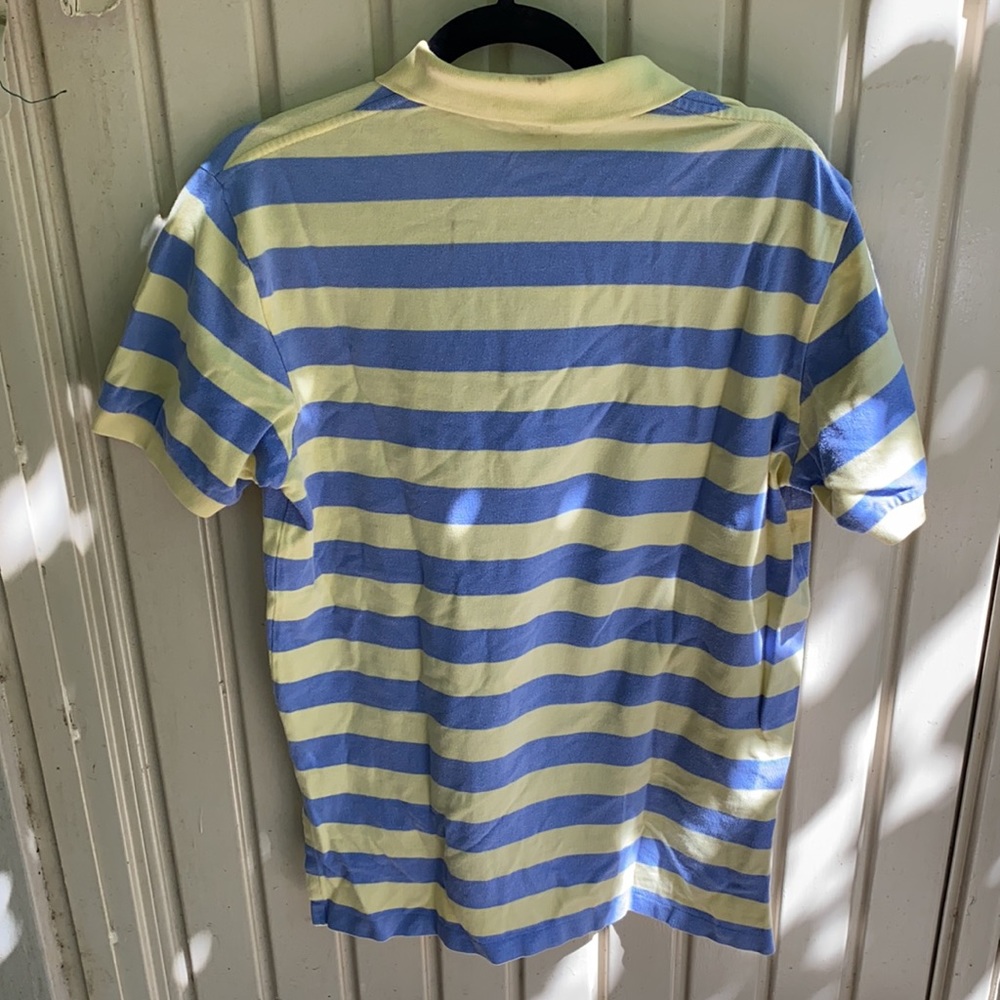 ☀️ Polo yellow and blue stripes | M - Picture 2 of 4